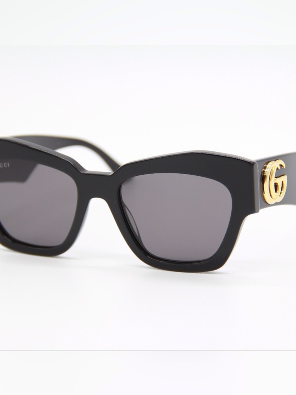 NEW GUCCI GG1422S 001 WOMEN SQUARE BLACK SUNGLASSES